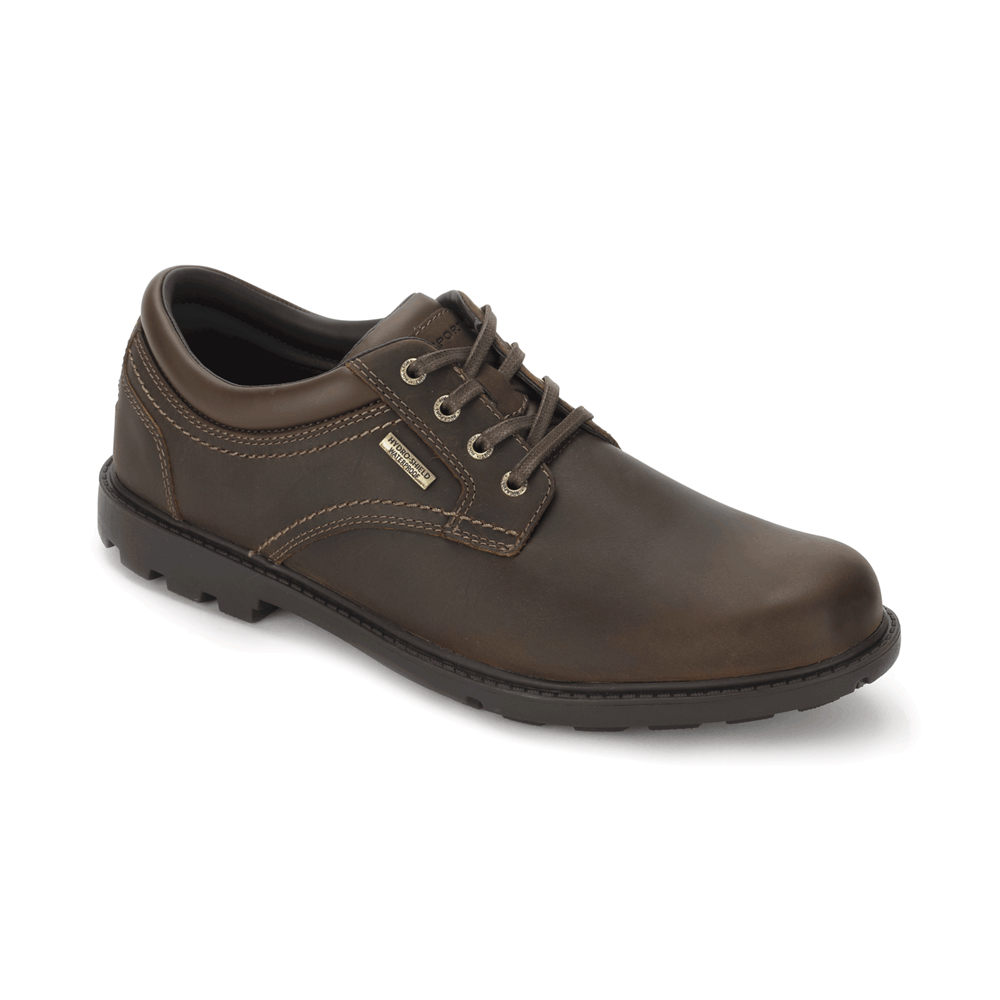 Oxfords Rockport Homem Marrom - Storm Surge Plain Toe - 68734KVXH